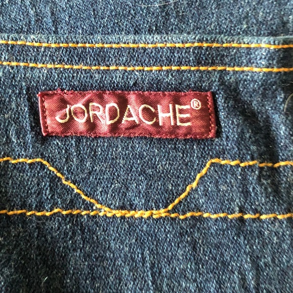 Jordache Women's Straight Leg Jeans in Dark Blue Denim - Picture 3 of 8